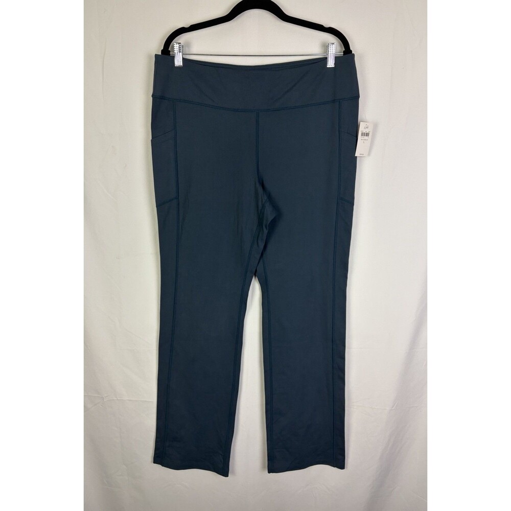 J.Jill Fit Performance High Rise Bootcut Pants Women's Sz Large Baltic Blue NWT